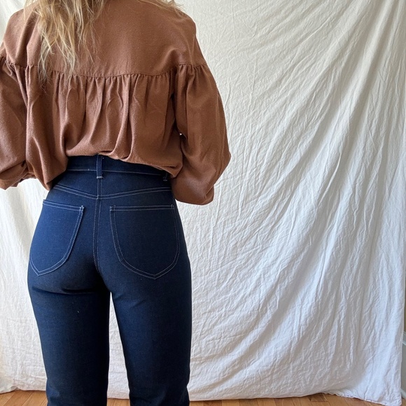 Alma Sax Sadie jeans in medium indigo - Picture 4 of 5